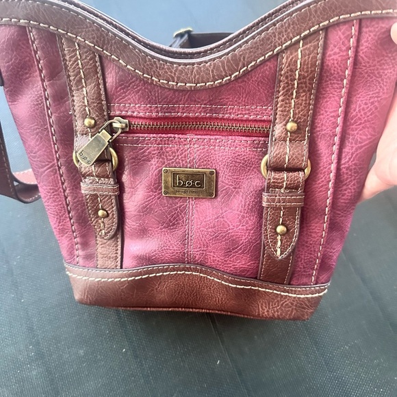 b.o.c. Pink and Brown Crossbody Bag - Picture 2 of 7